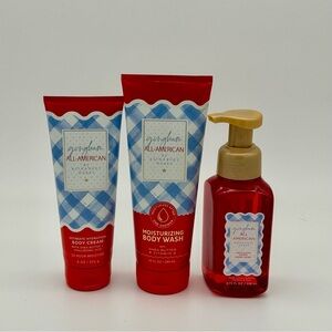 Bath & Body Works Gingham All American Body Care Gift Set NWT